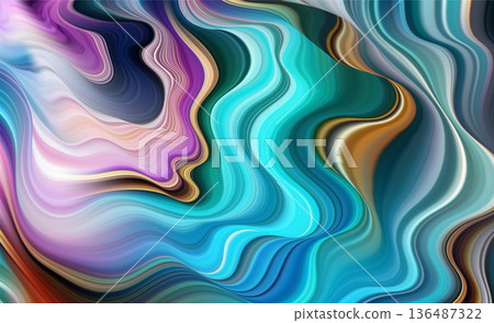 Purple Turquoise marble background. Nature gradient wave bg. Purple Turquoise marble background. Nature gradient wave bg. 136487322