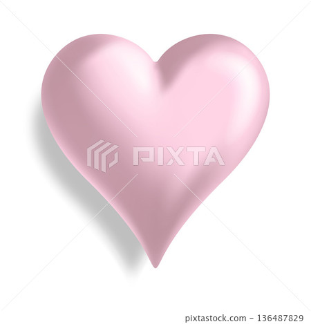 A simple heart on a white background A simple heart on a white background 136487829