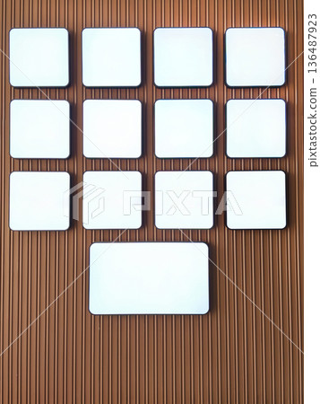 blank advertisement signon the wall blank advertisement signon the wall 136487923