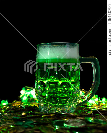 Vertical picture of Green beer best for St. Patricks Day. Vertical picture of Green beer best for St. Patricks Day. 136488796