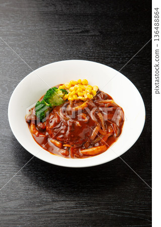 Braised hamburger steak Braised hamburger steak 136488864