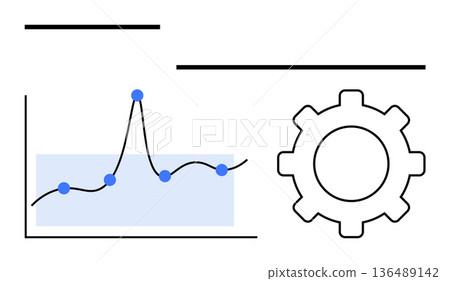Data analysis, process optimization, business strategy, engineering solutions, workflow improvement, automation. Line graph with data points and gear icon. Data analysis and process optimization Data analysis, process optimization, business strategy, engineering solutions, workflow improvement, automation. Line graph with data points and gear icon. Data analysis and process optimization 136489142