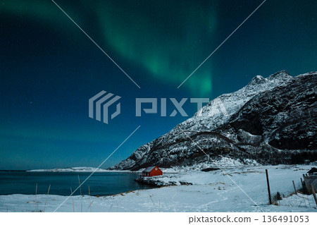 Aurora Borealis in Arctic Norway Aurora Borealis in Arctic Norway 136491053