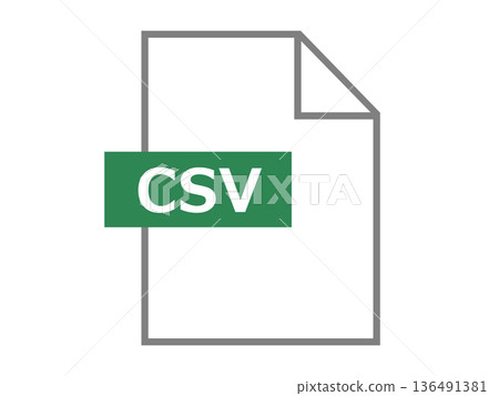 CSV 檔案標記圖標 136491381