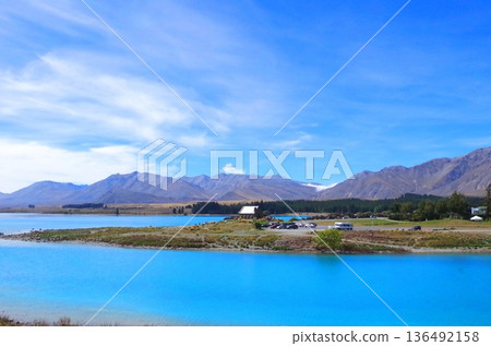 新西蘭南島的特卡波湖 新西蘭南島的特卡波湖 136492158