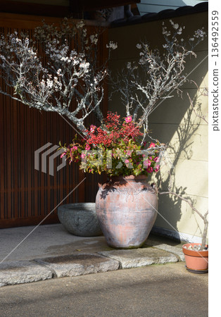 Street corner scenery sketch photo 136492559