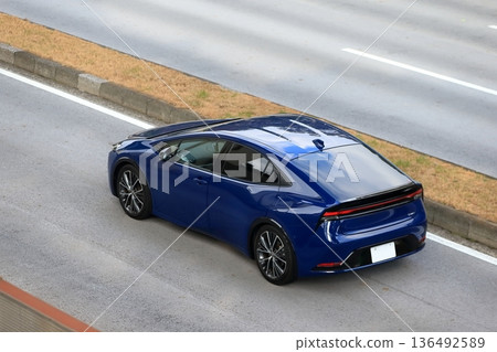 Domestic hybrid car image 136492589