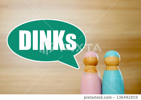 DINK夫婦生活風格概念圖。 136492859
