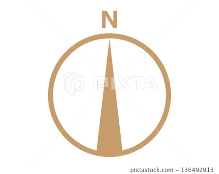 Compass mark (compass symbol) 136492913