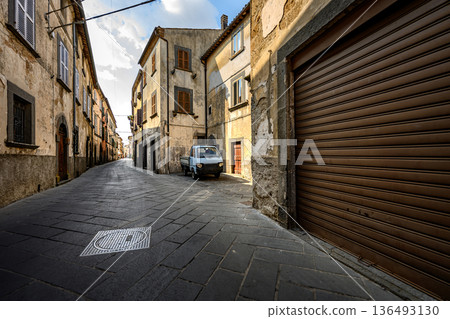 Historic Street in Bagnoregio, Province of Viterbo, Central Italy Historic Street in Bagnoregio, Province of Viterbo, Central Italy 136493130