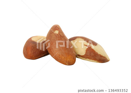 Brazil nuts grouped on a solid background, PNG Brazil nuts grouped on a solid background, PNG 136493352