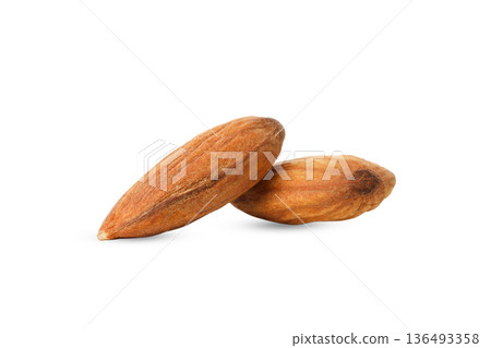 Two dried nuts are displayed on a plain surface, PNG Two dried nuts are displayed on a plain surface, PNG 136493358