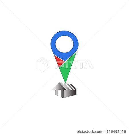 map pointer icon on white background map pointer icon on white background 136493456