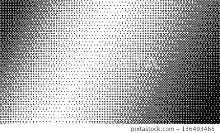 Bitmap effect Halftone Texture Gradient Pixel Dot. For web design app interfaces marketing graphic. Vector illustration 136493465