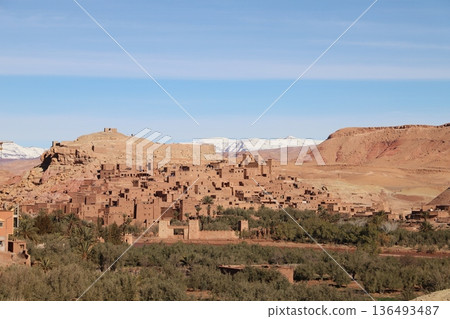 Ait Benhaddou, a World Heritage Site in Morocco Ait Benhaddou, a World Heritage Site in Morocco 136493487