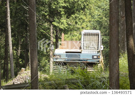 Crawler-type timber transport vehicle Crawler-type timber transport vehicle 136493571