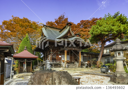 山形縣上山市 上山溫泉 觀音寺本堂 山形縣上山市 上山溫泉 觀音寺本堂 136493602