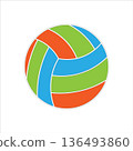 flat in black and white mobile application ball 136493860