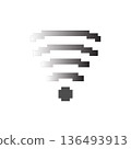 vector illustration of a white passenger sign 136493913