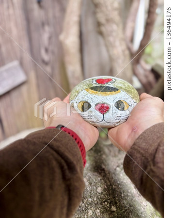 尾道的福石貓體型只有手掌大小，非常可愛。 136494176