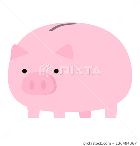 豬存錢罐的例證 豬存錢罐的例證 136494367