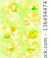 Fresh pineapple background 136494474