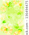 Fresh pineapple background frame 136494475