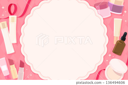 母親節化妝品相框_無文字_橫向 136494606