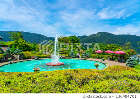 [Kanagawa Prefecture] Gora Park in Hakone: Enjoy the refreshing fountain 136494701