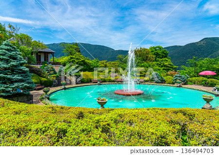 [Kanagawa Prefecture] Gora Park in Hakone: Enjoy the refreshing fountain 136494703