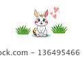 Cute rabbit 136495466