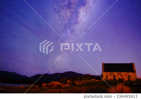 紐西蘭特卡波的星空 136495611