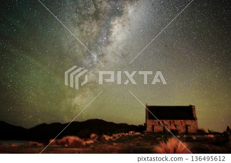 紐西蘭特卡波的星空 136495612