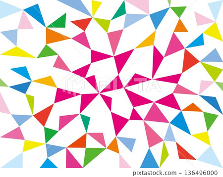 Geometric pattern, triangle, white background, colorful, pink Geometric pattern, triangle, white background, colorful, pink 136496000