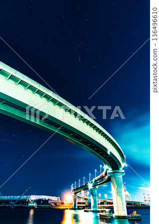 稻葉港線夜景 136496610