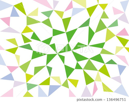 Geometric pattern, triangle, white background, colorful, green Geometric pattern, triangle, white background, colorful, green 136496751