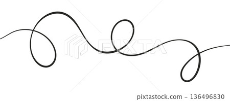 Line squiggle curvy with cable wiggly wavy Line squiggle curvy with cable wiggly wavy 136496830