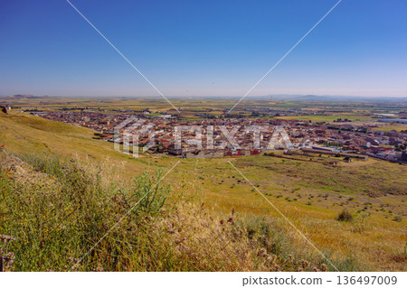 La Mancha street in autumn La Mancha street in autumn 136497009