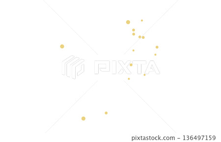 Illustration of Coma Berenices (gold stars only, no connecting lines) 136497159