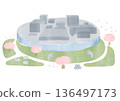 21世紀當代藝術博物館,金澤春景,水彩插畫 21世紀當代藝術博物館,金澤春景,水彩插畫 136497173