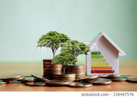 saving money for house concept saving money for house concept 136497576