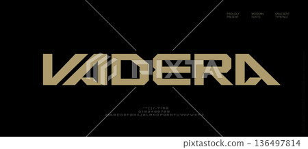 Sport modern minimal logo alphabet bold font. Abstract technology scifi science futuristic typography sport, fashion, brand, creative logos fonts. vector illustration 136497814