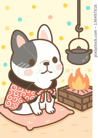 我完全沉浸在壁爐裡溫暖的火焰中。 136497816