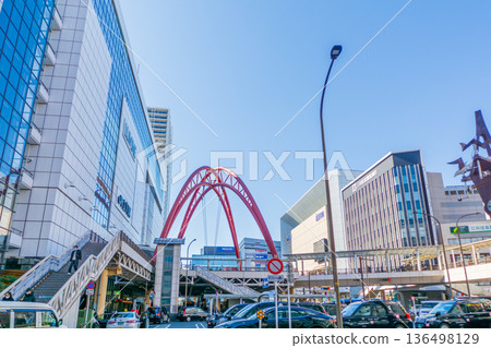 東京城市景觀:立川站北口環島 東京城市景觀:立川站北口環島 136498129