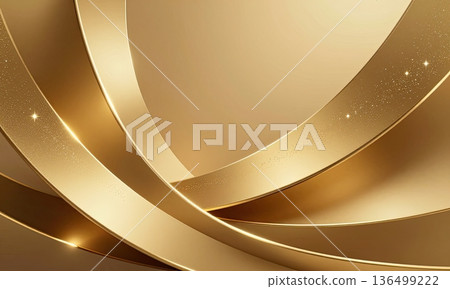 Luxury abstract golden wave background with glitter light effect. Luxury abstract golden wave background with glitter light effect. 136499222