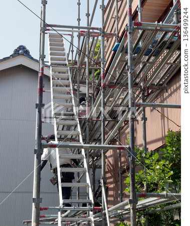 建築鷹架、外牆更換、金屬板材、鍍錫鐵皮噴漆工程 136499244