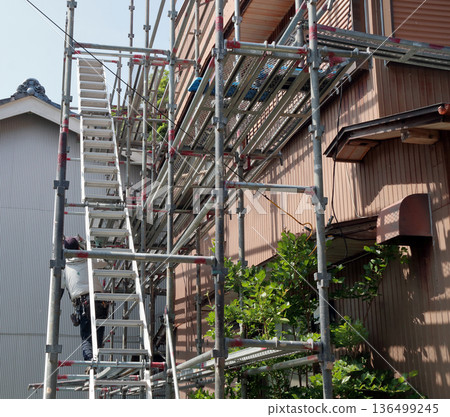 建築鷹架、外牆更換、金屬板材、鍍錫鐵皮噴漆工程 136499245