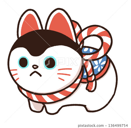 Hand-drawn illustration of a dog doll Hand-drawn illustration of a dog doll 136499754