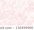 Luxurious cherry blossom pink watercolor hand-painted Japanese style texture background 136499900