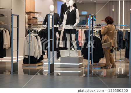 Modern fashion store interior 136500200